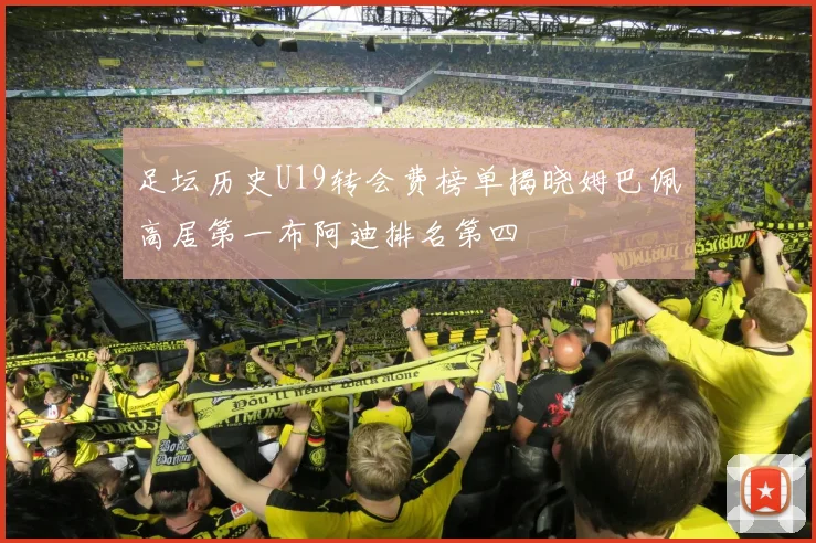 足坛历史U19转会费榜单揭晓姆巴佩高居第一布阿迪排名第四